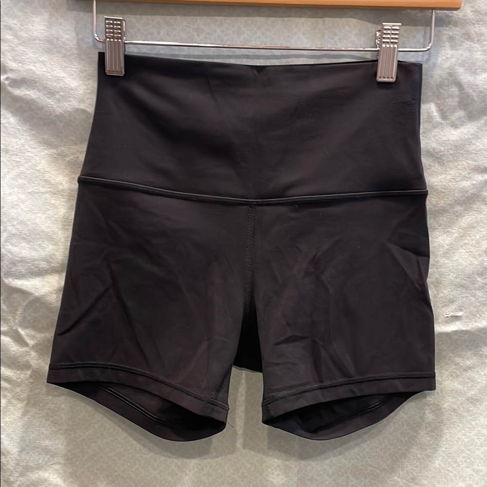 Lululemon Athletica Black Bike Shorts with Stretchy Fit